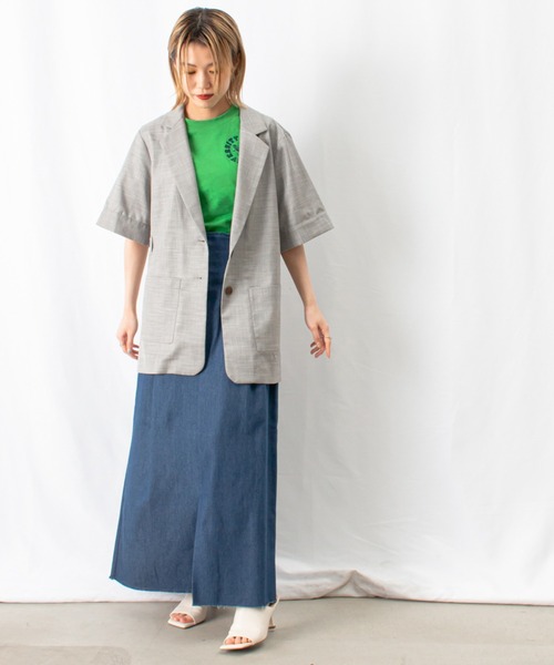 LUCA/LADY LUCK LUCA（ルカ/レディラックルカ）の「LC/LLL デニムサイドベルトスカート（デニムスカート・レディース・インディゴブルー/ライトベージュ・FREE）」の16枚目の写真