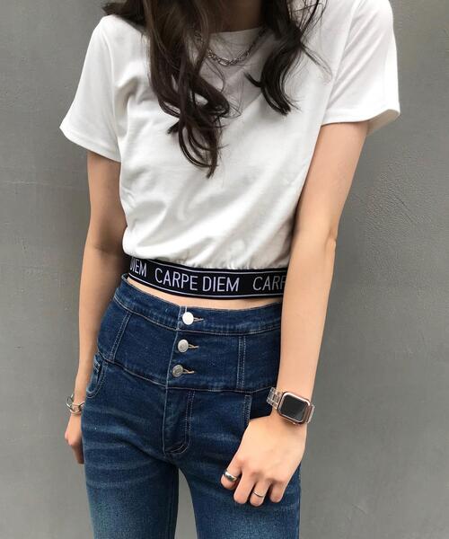 セール 裾ゴムロゴtシャツ Tシャツ カットソー Ingni イング のファッション通販 Zozotown