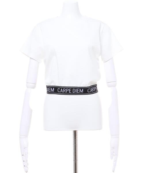 INGNI(イング)の「裾ゴムロゴTシャツ(Tシャツ/カットソー・レディース・グリーン/オフホワイト/ブラック・M)」の4枚目の写真