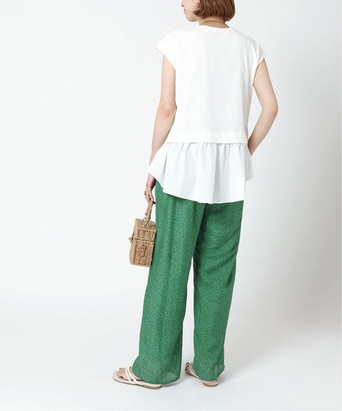 B.C STOCK（ベーセーストック）の「ニュアンス柄パンツ（その他パンツ・レディース・アイボリー/グリーン/ネイビー/イエロー・FREE）」の12枚目の写真