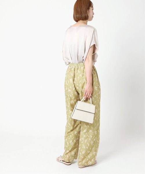 B.C STOCK（ベーセーストック）の「ニュアンス柄パンツ（その他パンツ・レディース・アイボリー/グリーン/ネイビー/イエロー・FREE）」の19枚目の写真