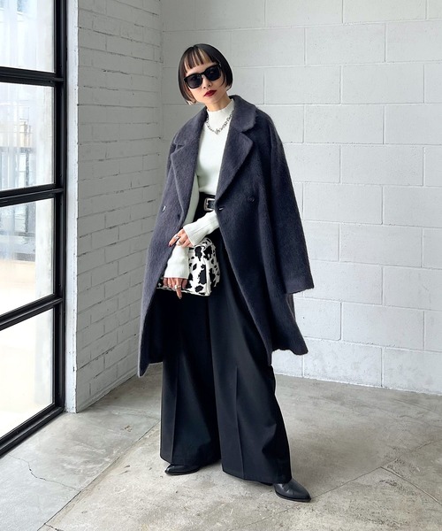 PAGEBOY(ページボーイ)の「リップルプリーツテレコタートル(Tシャツ/カットソー・レディース・オレンジ/ブルー系その他/ダークブラウン/ブラック/オフホワイト/ミント・FREE)」の13枚目の写真