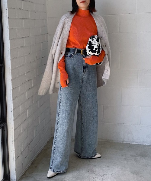 PAGEBOY(ページボーイ)の「リップルプリーツテレコタートル(Tシャツ/カットソー・レディース・オレンジ/ブルー系その他/ダークブラウン/ブラック/オフホワイト/ミント・FREE)」の19枚目の写真