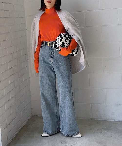 PAGEBOY(ページボーイ)の「リップルプリーツテレコタートル(Tシャツ/カットソー・レディース・オレンジ/ブルー系その他/ダークブラウン/ブラック/オフホワイト/ミント・FREE)」の20枚目の写真