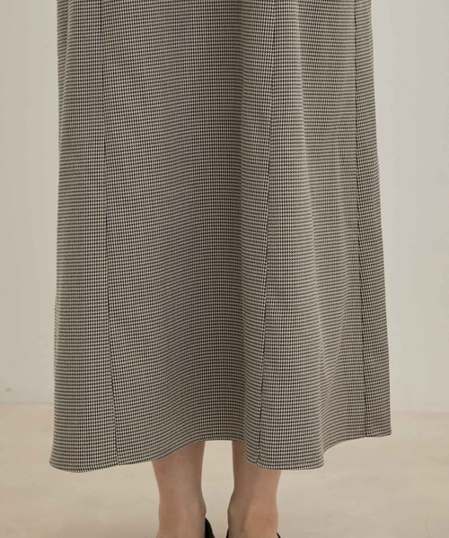 VIS（ビス）の「【洗える・EASY CARE】【セットアップ対応】チェック＆無地ジャンパースカート（ジャンパースカート・レディース・グレー系その他/キャメル・FREE）」の15枚目の写真
