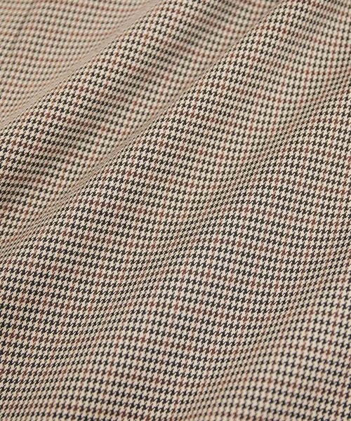 VIS（ビス）の「【洗える・EASY CARE】【セットアップ対応】チェック＆無地ジャンパースカート（ジャンパースカート・レディース・グレー系その他/キャメル・FREE）」の8枚目の写真