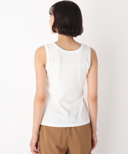 LAURA ASHLEY(ローラアシュレイ)の「【洗える】飾り編みリブジャージータンクトップ(タンクトップ・レディース・アイボリー/ライトグレー/ブラック/ベビーピンク/ネイビー・38/40)」の14枚目の写真