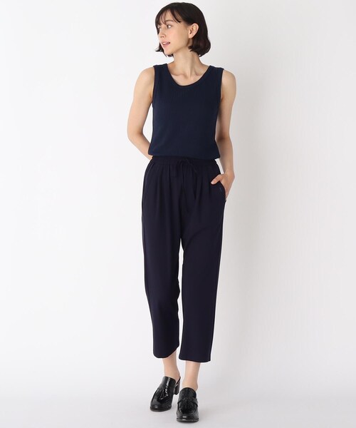 LAURA ASHLEY(ローラアシュレイ)の「【洗える】飾り編みリブジャージータンクトップ(タンクトップ・レディース・アイボリー/ライトグレー/ブラック/ベビーピンク/ネイビー・38/40)」の9枚目の写真