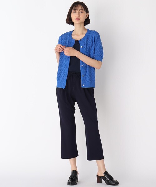 LAURA ASHLEY(ローラアシュレイ)の「【洗える】飾り編みリブジャージータンクトップ(タンクトップ・レディース・アイボリー/ライトグレー/ブラック/ベビーピンク/ネイビー・38/40)」の10枚目の写真