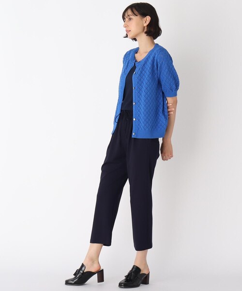 LAURA ASHLEY(ローラアシュレイ)の「【洗える】飾り編みリブジャージータンクトップ(タンクトップ・レディース・アイボリー/ライトグレー/ブラック/ベビーピンク/ネイビー・38/40)」の11枚目の写真