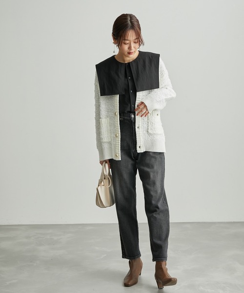 ROPE' PICNIC（ロペピクニック）の「リンクコーデ/セーラーカラーブラウス（シャツ/ブラウス・レディース・ホワイト/ブラック/カーキ/グレー系その他・38）」の10枚目の写真