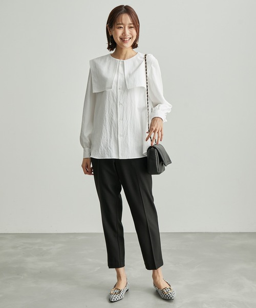ROPE' PICNIC（ロペピクニック）の「リンクコーデ/セーラーカラーブラウス（シャツ/ブラウス・レディース・ホワイト/ブラック/カーキ/グレー系その他・38）」の15枚目の写真