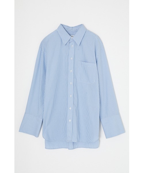 MOUSSY（マウジー）の「OVER CLERIC シャツ（シャツ/ブラウス・レディース・ホワイト/ベージュ系その他/ブルー系その他・FREE）」の7枚目の写真