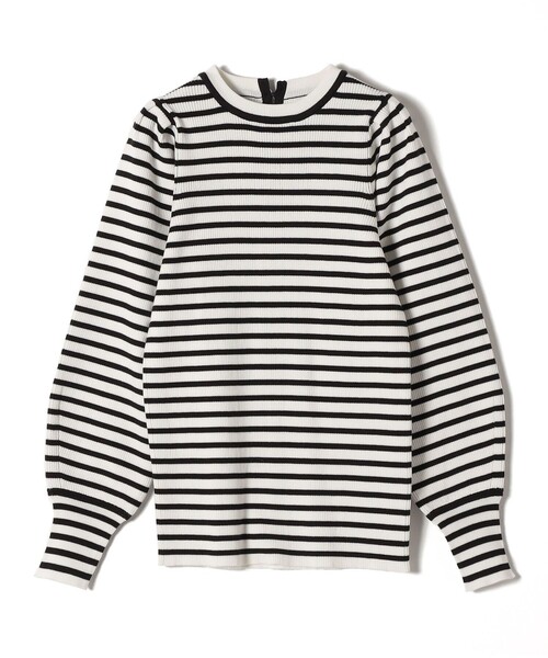 SHIPS（シップス）の「*〈手洗い可能〉スイスオーガニックコットンパフスリーブ◆（ニット/セーター・レディース・ブラック/オフホワイト/ブルー/ダークグレー/ライトイエロー/ライトグレー/ピンク系/グリーン・ONE SIZE）」の9枚目の写真