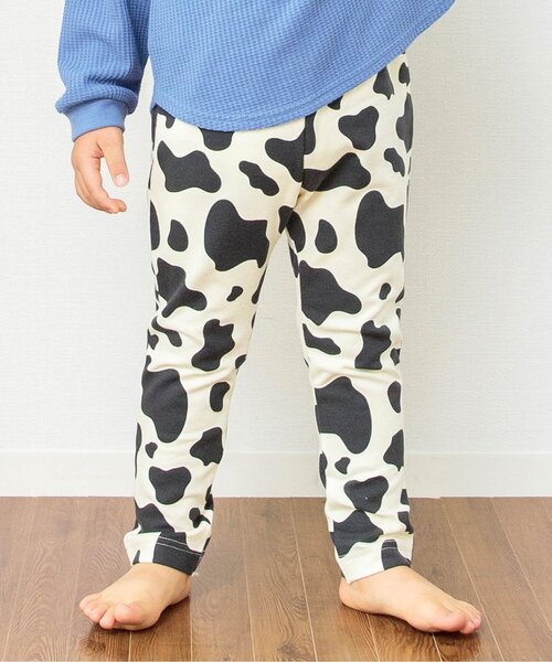 BREEZE(ブリーズ)の「【総柄18色展開】DAISUKI パンツ 9分丈(その他パンツ・キッズ・チャコール/その他3/チェック/ベージュ/キナリ/パープル/レッド/イエロー/オレンジ/オフホワイト/グレー/ターコイズブルー/レインボー/サーモンピンク/グリーン/レモンイエロー/ネイビー/ブルー・100/110/120/130/70/80/90)」の2枚目の写真