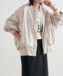 COLLAGE GALLARDAGALANTE | 軽量/晩夏からすぐ使える/夏服じゃ肌寒い日に/オーバーサイズMA-1(MA-1)