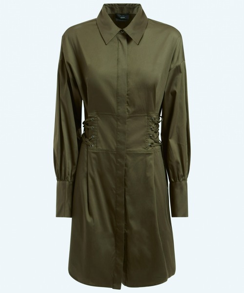 Guess(ゲス)の「Celie Dress(シャツワンピース・レディース・ホワイト/オリーブ・MEDIUM/SMALL/X-SMALL)」の2枚目の写真