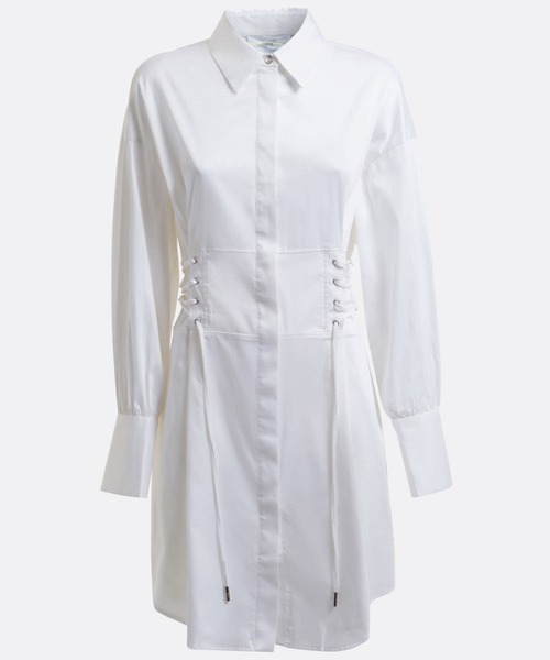 Guess(ゲス)の「Celie Dress(シャツワンピース・レディース・ホワイト/オリーブ・MEDIUM/SMALL/X-SMALL)」の12枚目の写真