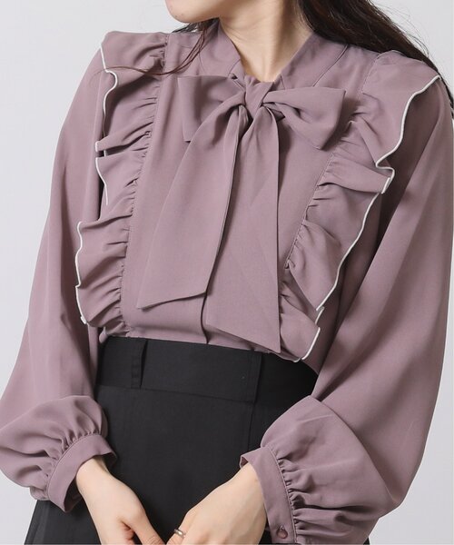 RAY CASSIN(レイカズン)の「ボータイフリルブラウス(シャツ/ブラウス・レディース・ピンク/ブラック/オフホワイト・FREE)」の9枚目の写真