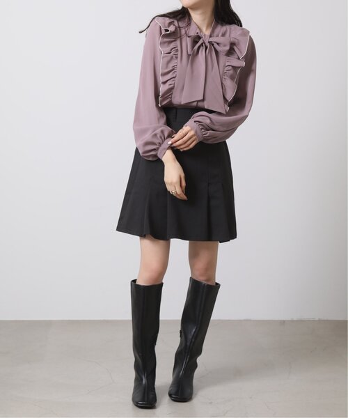 RAY CASSIN(レイカズン)の「ボータイフリルブラウス(シャツ/ブラウス・レディース・ピンク/ブラック/オフホワイト・FREE)」の12枚目の写真