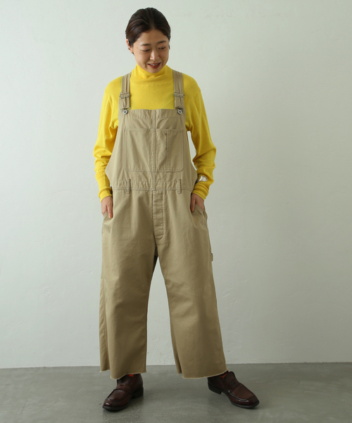JOURNAL STANDARD LUXE(ジャーナルスタンダード ラックス)の「チノクロス スタンダードオーバーオール(サロペット/オーバーオール・レディース・ベージュ・FREE)」の6枚目の写真