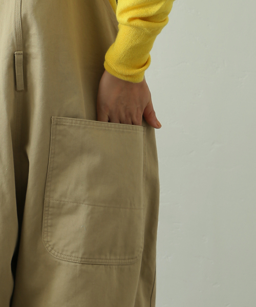 JOURNAL STANDARD LUXE(ジャーナルスタンダード ラックス)の「チノクロス スタンダードオーバーオール(サロペット/オーバーオール・レディース・ベージュ・FREE)」の21枚目の写真