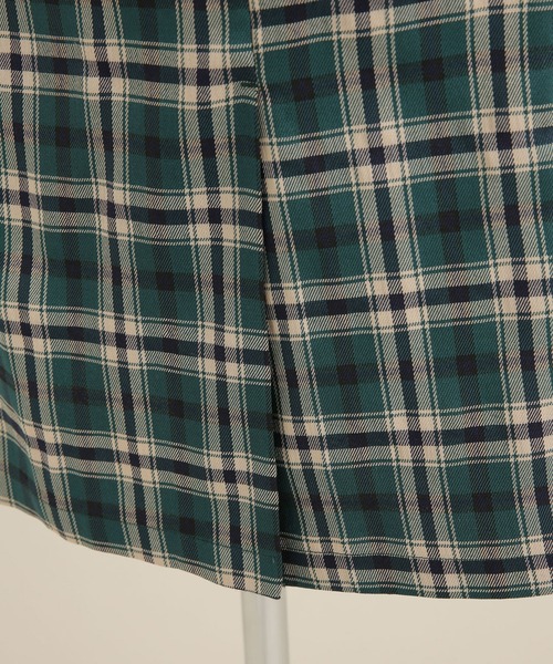 NANO universe（ナノユニバース）の「LB.04/ストレートシルエットチェック柄スカート（スカート・レディース・グリーン/オレンジ/キャメル・FREE）」の13枚目の写真