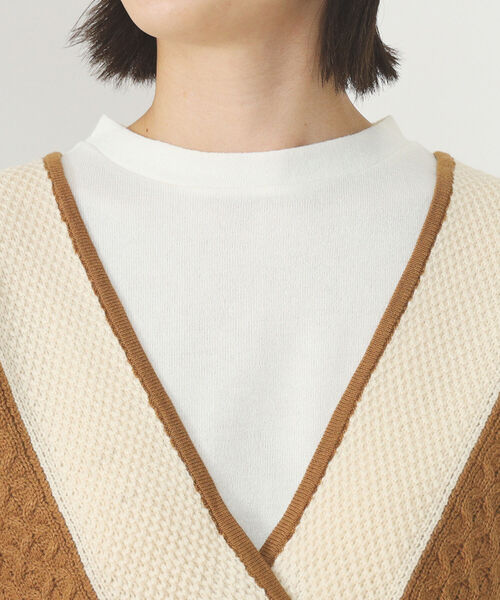 BEAMS HEART（ビームスハート）の「BEAMS HEART / カットソー ベスト セット【セットアイテム】（ニット/セーター・レディース・ブラック/グリーン/ブラウン系その他3・FREE）」の19枚目の写真