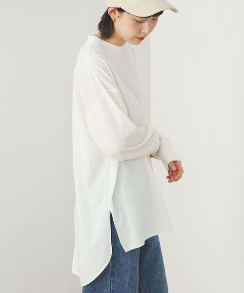 BEAMS HEART（ビームスハート）の「BEAMS HEART / カットソー ベスト セット【セットアイテム】（ニット/セーター・レディース・ブラック/グリーン/ブラウン系その他3・FREE）」の6枚目の写真