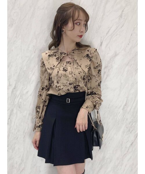 dazzlin（ダズリン）の「ボックスプリーツベルトミニスカートⅡ（スカート・レディース・グレー/ブラック・SMALL/MEDIUM）」の15枚目の写真