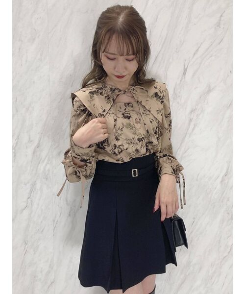 dazzlin（ダズリン）の「ボックスプリーツベルトミニスカートⅡ（スカート・レディース・グレー/ブラック・SMALL/MEDIUM）」の16枚目の写真