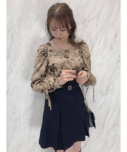 dazzlin（ダズリン）の「ボックスプリーツベルトミニスカートⅡ（スカート・レディース・グレー/ブラック・SMALL/MEDIUM）」の17枚目の写真