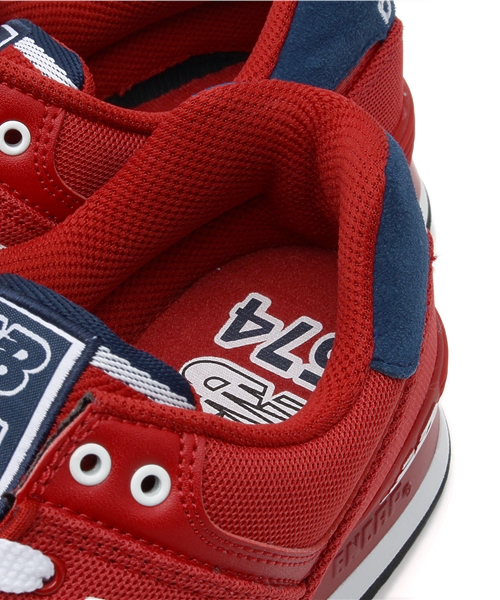 NEW BALANCE(ニューバランス)の「ユニセックス ニューバランス new balance ML574 POR(スニーカー・レディース・レッド・23cm/23.5cm/24cm/24.5cm/26cm/26.5cm/27cm/27.5cm/28cm)」の7枚目の写真