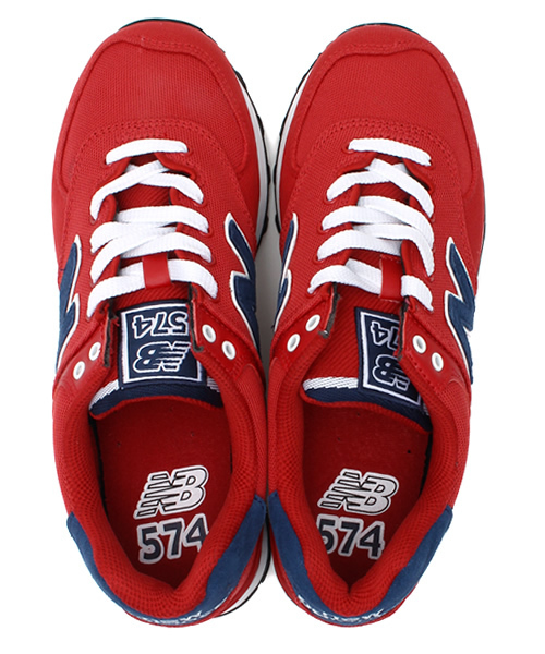 NEW BALANCE(ニューバランス)の「ユニセックス ニューバランス new balance ML574 POR(スニーカー・レディース・レッド・23cm/23.5cm/24cm/24.5cm/26cm/26.5cm/27cm/27.5cm/28cm)」の9枚目の写真