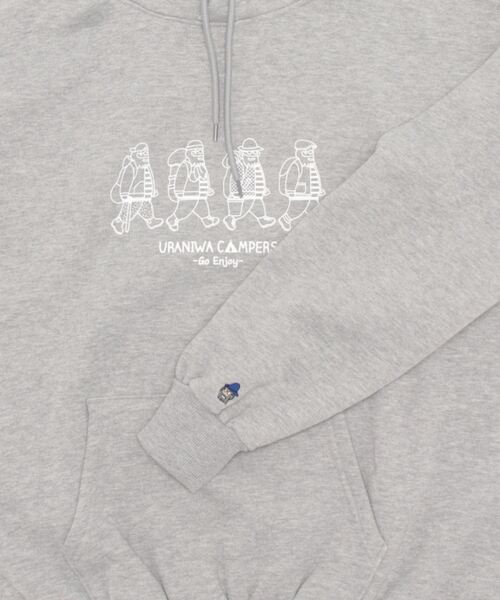 CRAFT STANDARD BOUTIQUE(クラフトスタンダードブティック)の「URANIWA GO ENJOYプルパーカー(パーカー・メンズ・杢グレー・LL/M/L)」の12枚目の写真