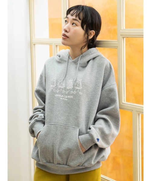 CRAFT STANDARD BOUTIQUE(クラフトスタンダードブティック)の「URANIWA GO ENJOYプルパーカー(パーカー・メンズ・杢グレー・LL/M/L)」の4枚目の写真