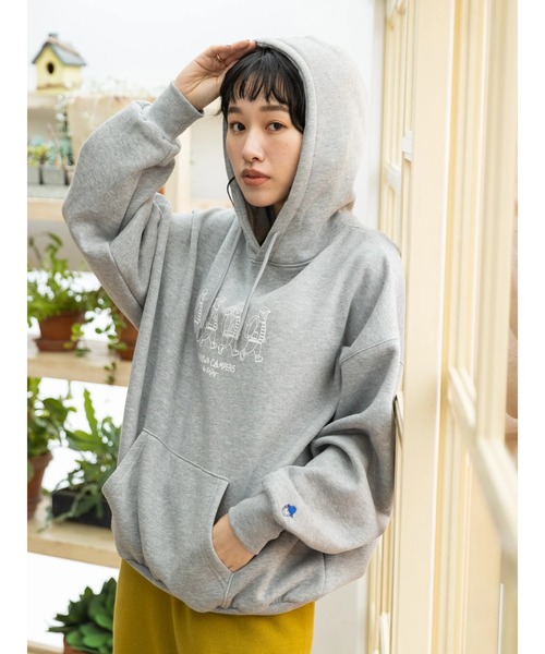 CRAFT STANDARD BOUTIQUE(クラフトスタンダードブティック)の「URANIWA GO ENJOYプルパーカー(パーカー・メンズ・杢グレー・LL/M/L)」の20枚目の写真