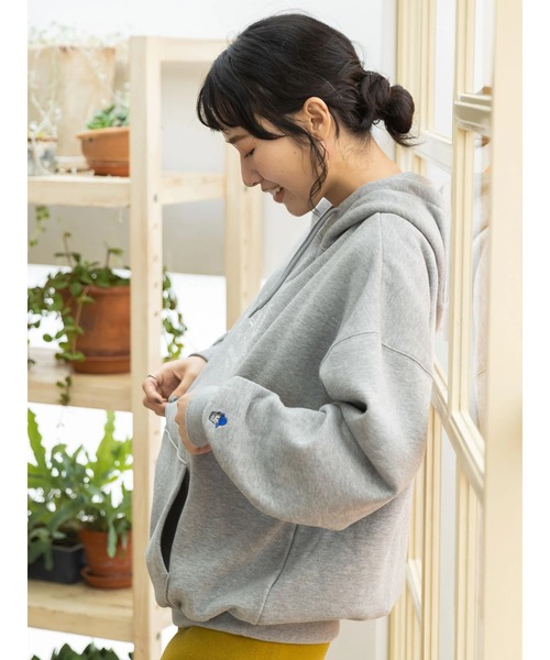 CRAFT STANDARD BOUTIQUE(クラフトスタンダードブティック)の「URANIWA GO ENJOYプルパーカー(パーカー・メンズ・杢グレー・LL/M/L)」の10枚目の写真