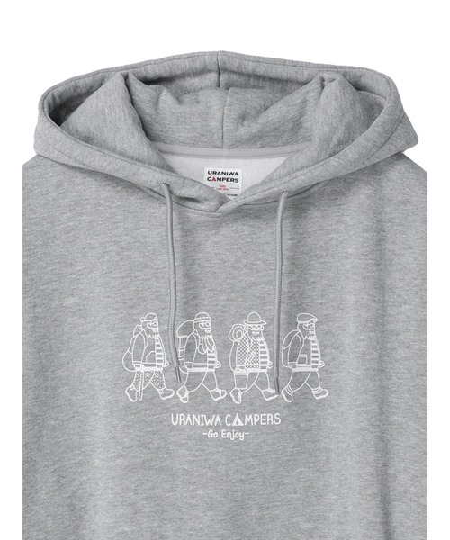 CRAFT STANDARD BOUTIQUE(クラフトスタンダードブティック)の「URANIWA GO ENJOYプルパーカー(パーカー・メンズ・杢グレー・LL/M/L)」の8枚目の写真