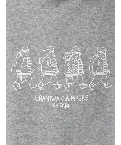 CRAFT STANDARD BOUTIQUE(クラフトスタンダードブティック)の「URANIWA GO ENJOYプルパーカー(パーカー・メンズ・杢グレー・LL/M/L)」の3枚目の写真