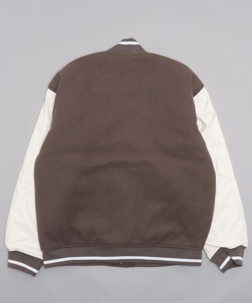 SITRY（シトリー）の「Oversize Stadium Jacket/オーバーサイズ スタジアムジャケット/スタジャン（スタジャン・メンズ・ブラック/チャコールグレー/ベージュ/ブラック系その他2/グリーン/ブラック系その他・M/L）」の7枚目の写真