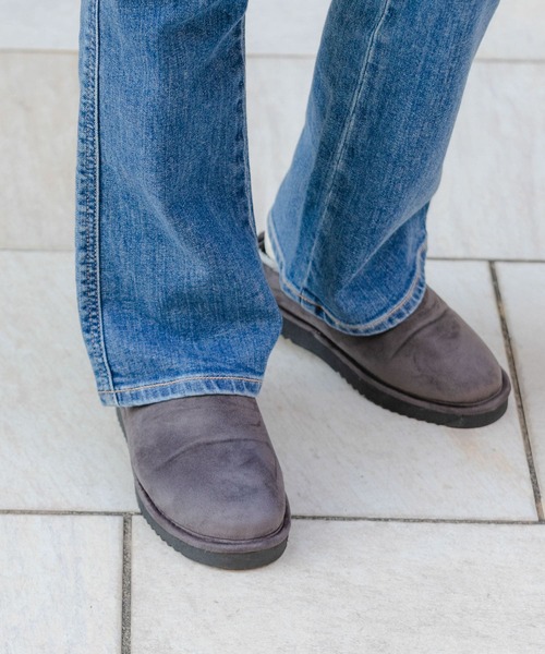 RODE SKO（ロデスコ）の「ボアスリッポン（スリッポン・レディース・ブラック/グレー/キャメル・38/36/37）」の4枚目の写真