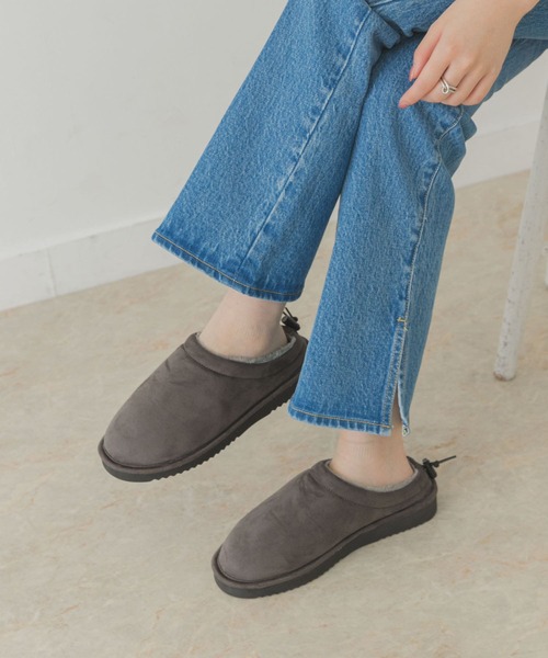 RODE SKO（ロデスコ）の「ボアスリッポン（スリッポン・レディース・ブラック/グレー/キャメル・38/36/37）」の6枚目の写真