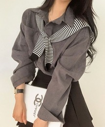 [BELLIDE MADE] コーデュロイルーズシャツ
