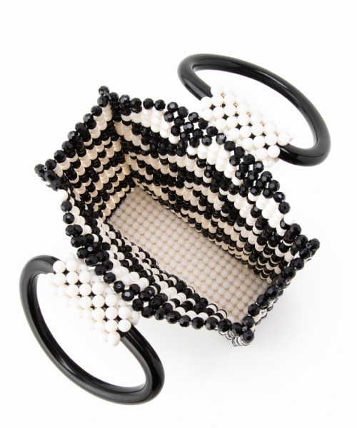 Casselini(キャセリーニ)の「Casselini(キャセリーニ)パターンビーズバッグ(ハンドバッグ・レディース・ブラック/ホワイト/レッド・FREE)」の11枚目の写真