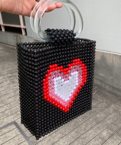 Casselini(キャセリーニ)の「Casselini(キャセリーニ)パターンビーズバッグ(ハンドバッグ・レディース・ブラック/ホワイト/レッド・FREE)」の20枚目の写真