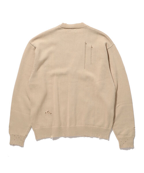 BEAMS(ビームス)の「BEAMS / 7ゲージ ダメージ カーディガン(カーディガン/ボレロ・メンズ・ナチュラル/ブラック・S/M/L/XL)」の16枚目の写真