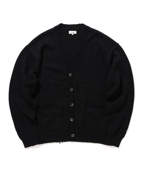BEAMS(ビームス)の「BEAMS / 7ゲージ ダメージ カーディガン(カーディガン/ボレロ・メンズ・ナチュラル/ブラック・S/M/L/XL)」の17枚目の写真