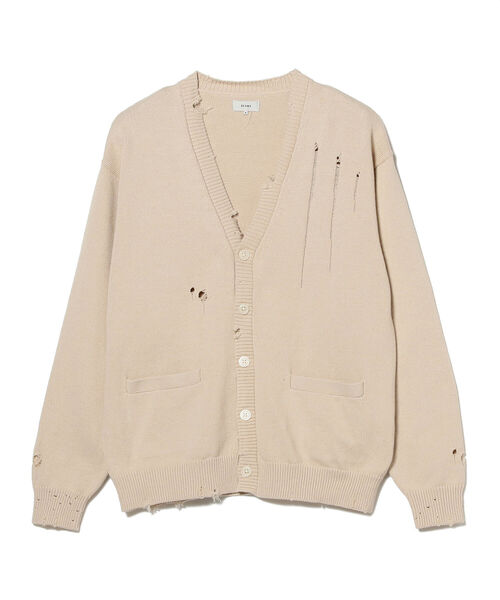 BEAMS(ビームス)の「BEAMS / 7ゲージ ダメージ カーディガン(カーディガン/ボレロ・メンズ・ナチュラル/ブラック・S/M/L/XL)」の19枚目の写真