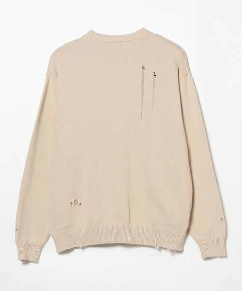 BEAMS(ビームス)の「BEAMS / 7ゲージ ダメージ カーディガン(カーディガン/ボレロ・メンズ・ナチュラル/ブラック・S/M/L/XL)」の22枚目の写真